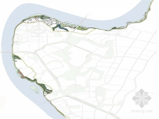 重庆滨江湿地资料下载-[重庆]“绿色项链”滨江道路景观设计方案