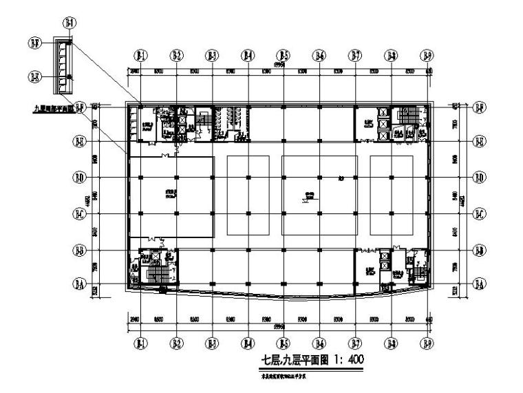 [上海]高层石材幕墙立面商业办公综合体楼建筑施工图-高层石材幕墙立面商业办公综合体楼建筑