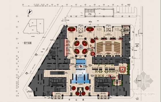 五星级酒店深化设计资料下载-[大连]现代豪华五星级酒店设计深化方案