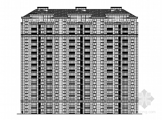 住宅设计单元施工图资料下载-[江苏]高层框剪结构单元式住宅建筑施工图