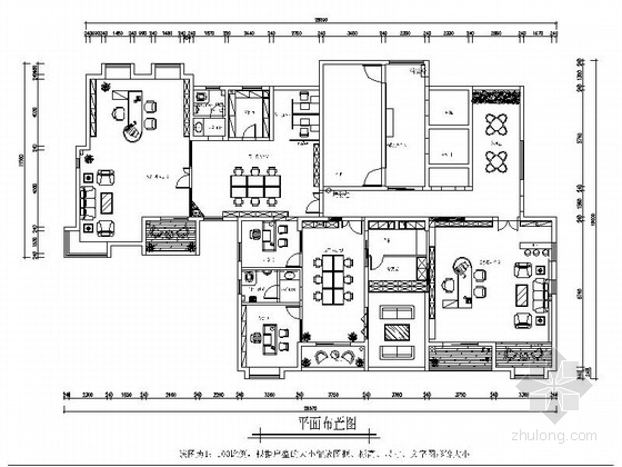 办公室室内装修CAD图纸资料下载-[浙江]管理公司现代风格办公室室内装修施工图（含效果）