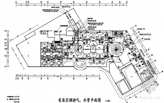 工艺空调图纸资料下载-某酒店空调图纸