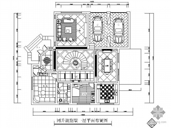 revit双层别墅平面资料下载-[北京]某双层别墅装修图