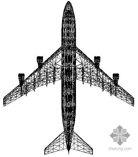 某波音747CAD节点构造详图