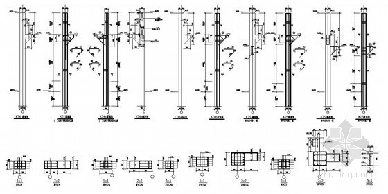 钢梁与牛腿连接大样资料下载-某框架牛腿大样图