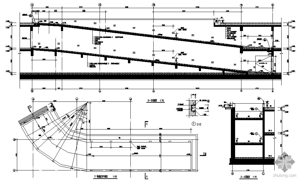 [深圳]某湾畔住宅小区楼群-汽车坡道大样