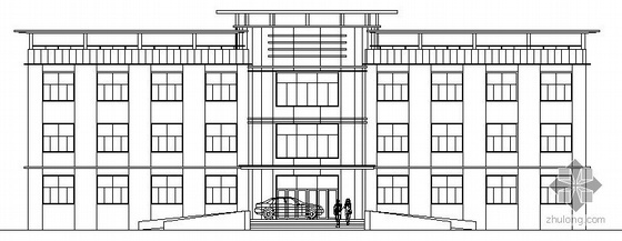 小型办公楼设计效果图资料下载-[徐州]某三层小型办公楼建筑施工图