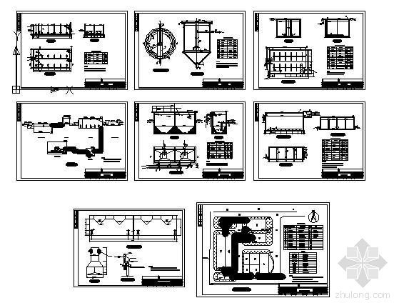 课程设计污水厂设计图纸资料下载-某公司生活污水处理设计图纸