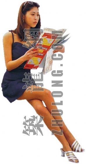 PS坐姿人物贴图资料下载-坐姿 人5