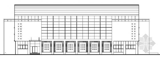 市级体育馆室内施工图资料下载-某学校体育馆建筑施工图
