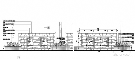 重庆某小区景观施工图设计-图7