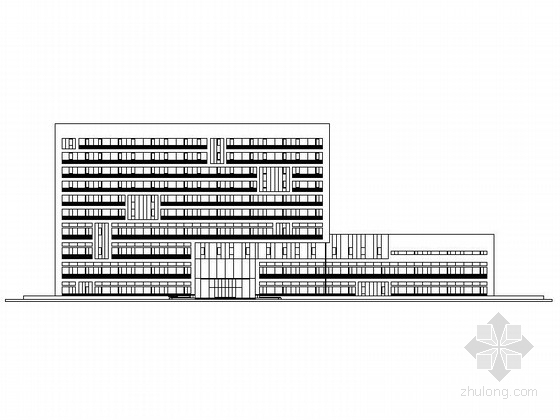 某行政办公大楼建筑施工图资料下载-[安徽]某质检局十层办公楼建筑施工图