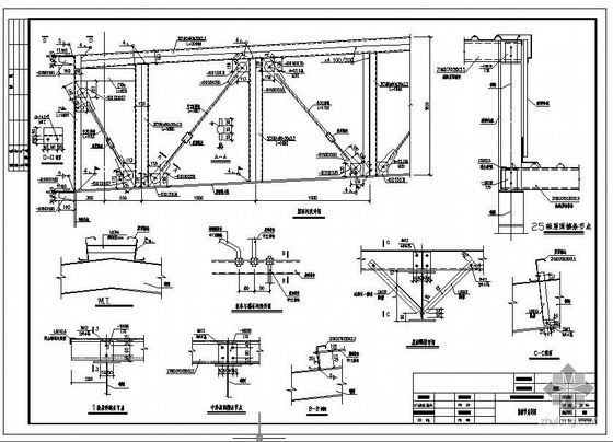 21m跨门架资料下载-[唐山]2×21米跨门式钢架厂房结构施工图