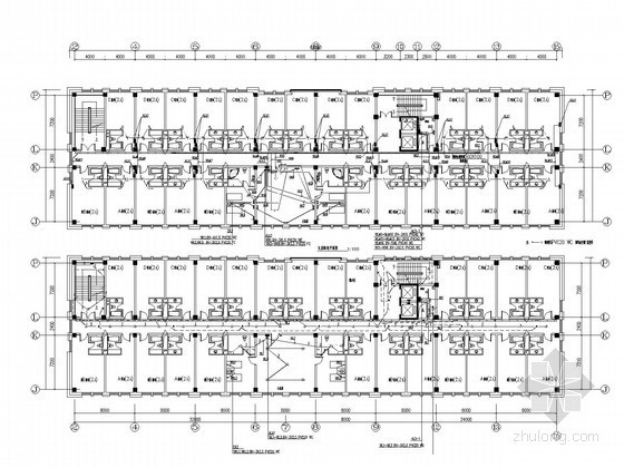 建筑强电技术资料下载-[吉林]大型技术检测基地强电施工图纸562张（含水暖）