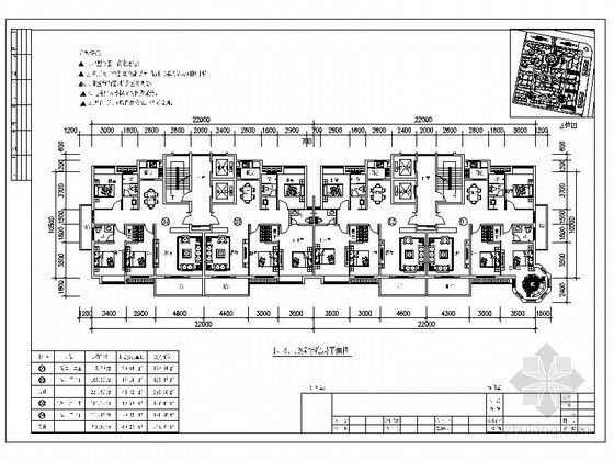 120三户多层住宅户型资料下载-板式高层一梯二户户型图（130/120）