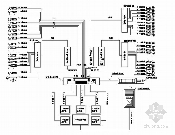 济南弱电监控资料下载-南京某住宅小区监控弱电图纸