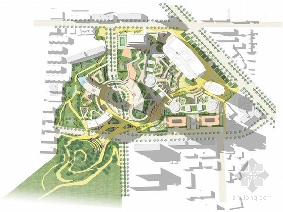 城市设计规划参考案例资料下载-[江苏]城市综合公园概念规划设计方案（境外知名设计机构作品）