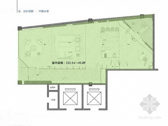 办公空间门面资料下载-[广州]某艺术建筑公司旗舰店办公室室内概念方案