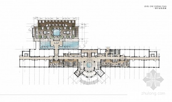 西安五星级酒店装修资料下载-[西安]豪华五星级酒店概念设计方案图