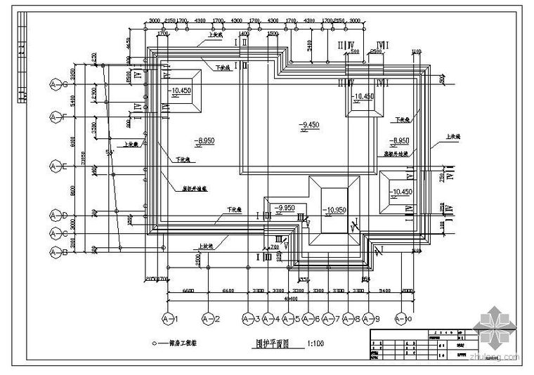 山东广播电视综合业务楼资料下载-某广播电视学校演播楼基坑围护图纸