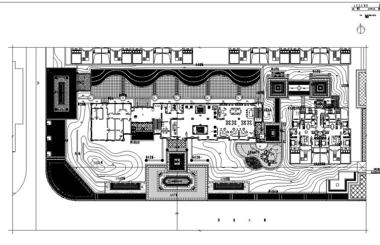 售楼部CAD建筑平面图资料下载-[河南]大运城虹湾售楼部景观施工图设计（80个cad）