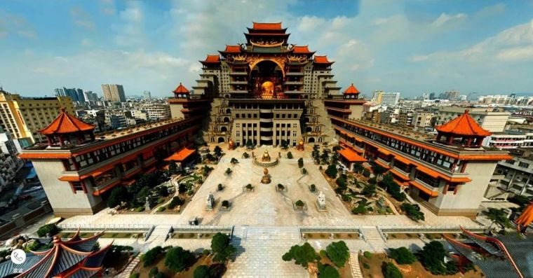 在中国建筑作品资料下载-中国建筑一绝，一座神奇的天宫！！