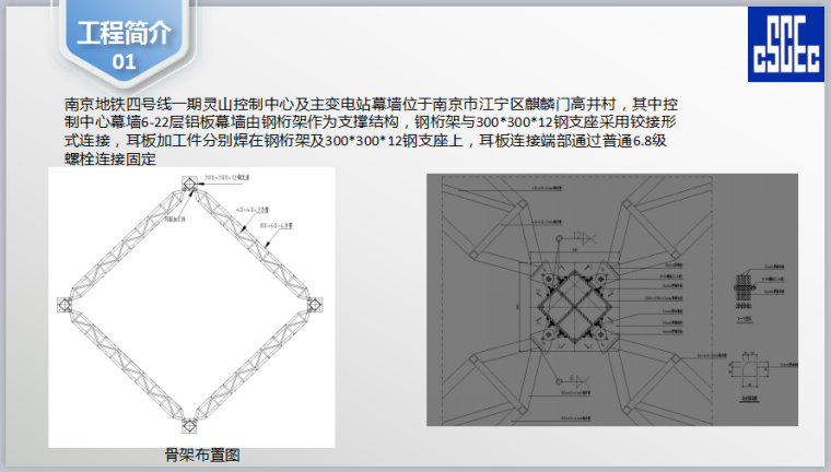 钻孔压灌桩QC成果资料下载-QC成果：提高异形铝板幕墙钢骨架吊装精度