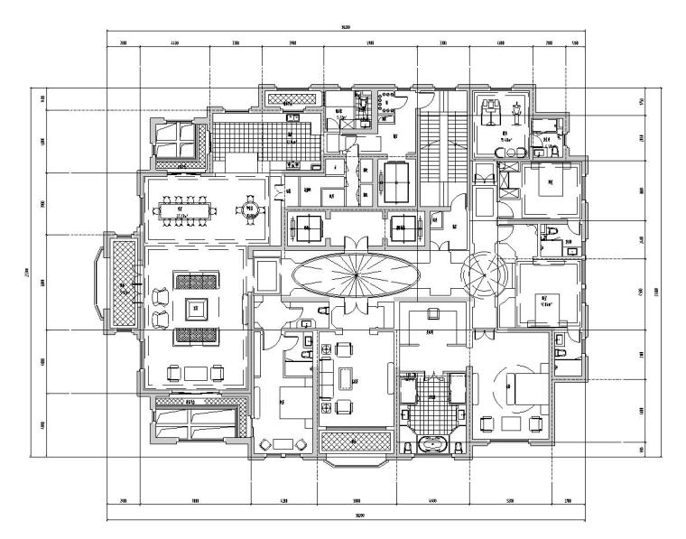 [天津]南市居住区建筑方案文本设计（PDF+CAD）-标准房平面图一