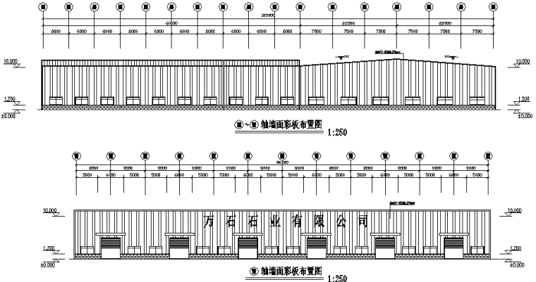 独立式钢柱资料下载-南京单跨门式刚架钢结构工程施工图（CAD，10张）