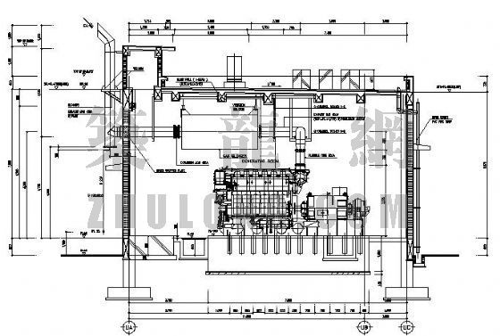 室外发电机大样图资料下载-某发电机室配管详细图