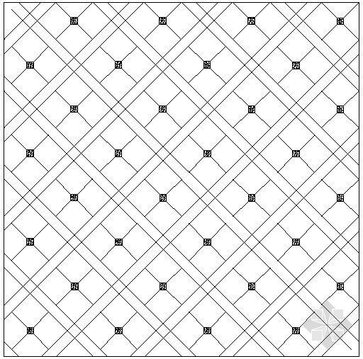 建筑方格网的布设 资料下载-方格铺地节点