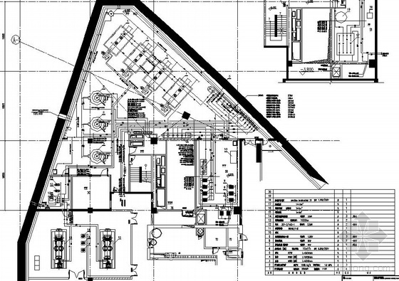 酒店发电机房平面图资料下载-上海某广场酒店锅炉房施工图