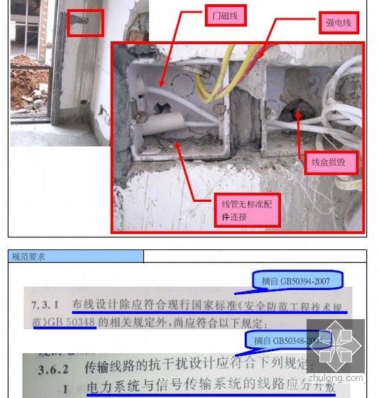 机电安装质量通病案例图文解析94页（水电暖）-弱电工程质量通病