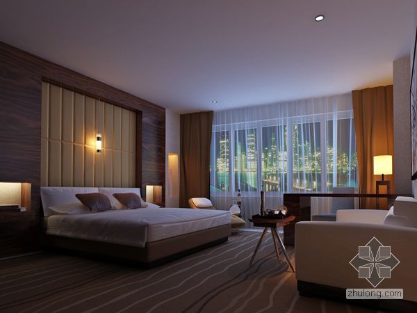 酒店客房标准3d模型资料下载-酒店客房