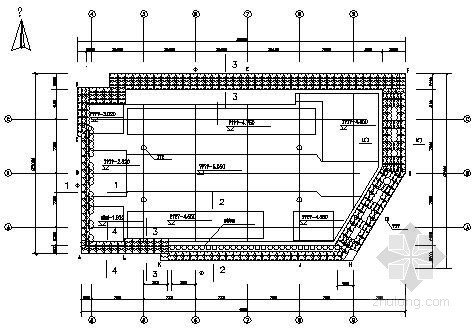 基坑支护设计CAD资料下载-某地下空间工程基坑支护施工设计图（搅拌桩 钻孔桩）