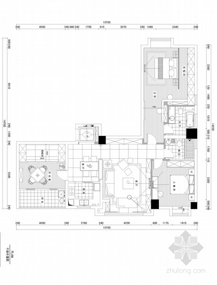 8平儿童房装修效果图资料下载-[武汉]现代都市两居室装修CAD施工图（含效果图）