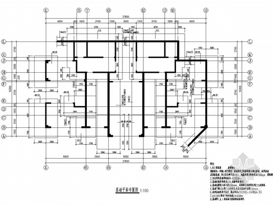 33层建筑基础施工图资料下载-33层框架剪力墙结构住宅楼结构施工图