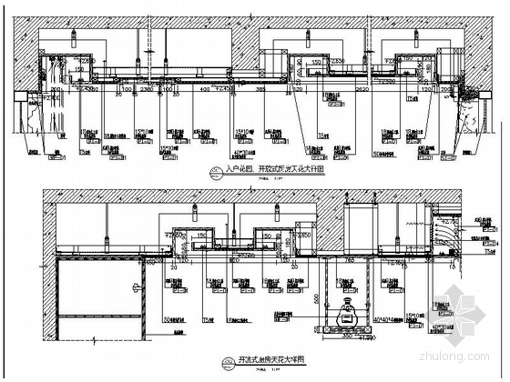 [广东]华丽欧式风格三居室样板间室内装修施工图（含高清实景图 推荐！）-[广东]华丽欧式风格三居室样板间室内装修施工图（含高清实景图）天花大样图