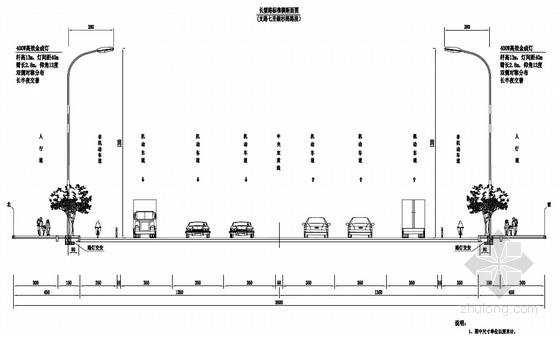单臂施工图资料下载-[PDF]双向六车道照明工程全套施工图（19页）