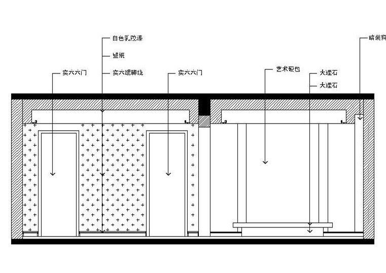 [合肥]温馨舒适简约住宅室内设计立面图