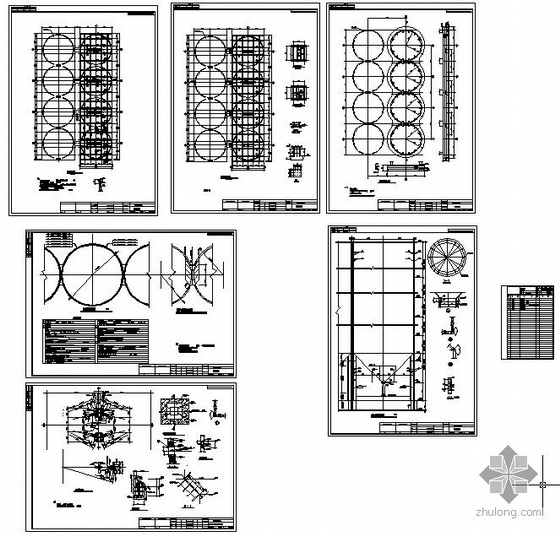 双弯杆结构设计图资料下载-某筒仓结构设计图