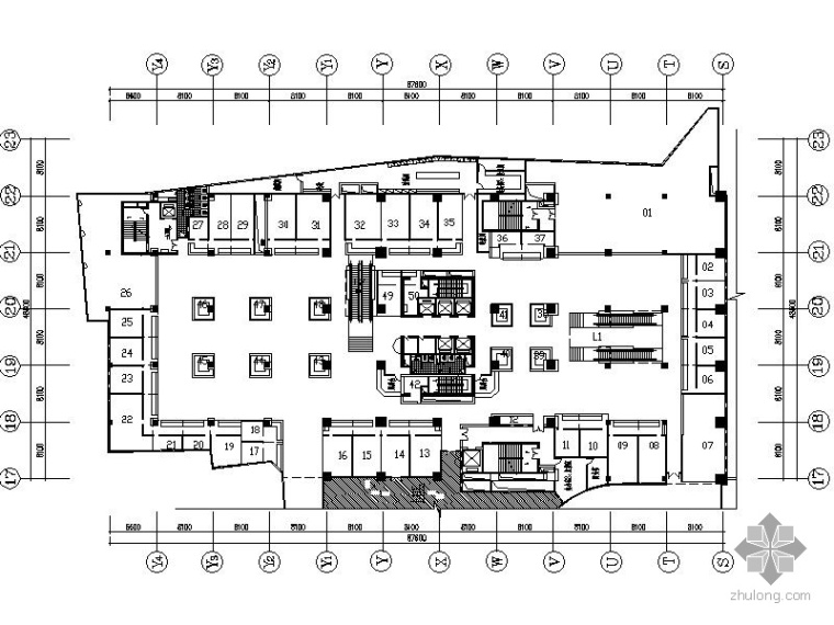 美食广场方案资料下载-某美食广场室内装修施工图（含效果）