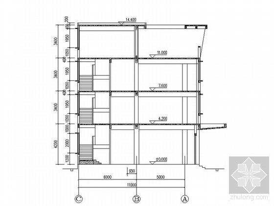 某厂区三层小型办公建筑施工套图（含效果图）- 