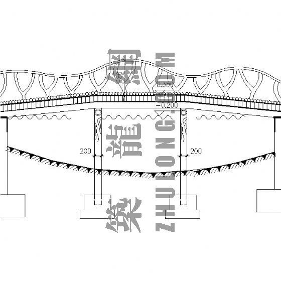 过水桥设计图资料下载-仿藤桥设计图