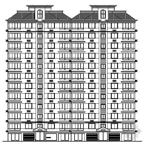 高层户型建筑施工图资料下载-小高层建筑施工图