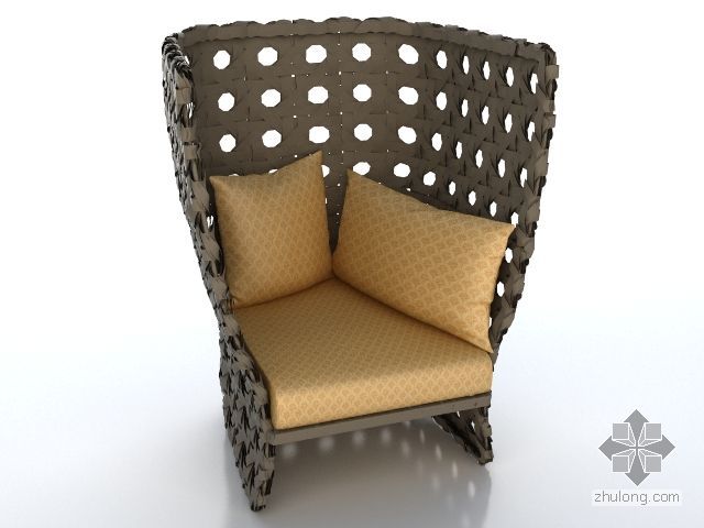 单人椅子模型资料下载-时尚单人椅子
