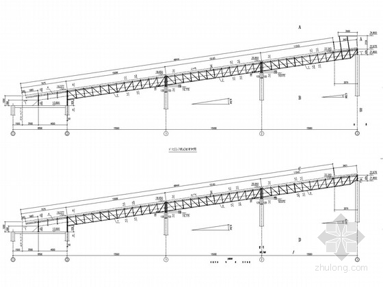 通廊栈桥资料下载-45米胶带机通廊结构施工图