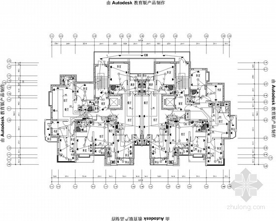 13层住宅楼全套图纸资料下载-[内蒙古]十四层商业住宅楼全套电气施工图纸