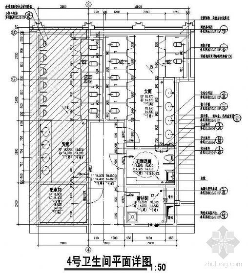 残卫生间大样资料下载-卫生间大样（三）