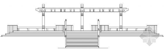 广场休息廊架设计资料下载-某休息廊架结构详图
